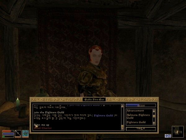 모로윈드 발모라 파이터 길드...