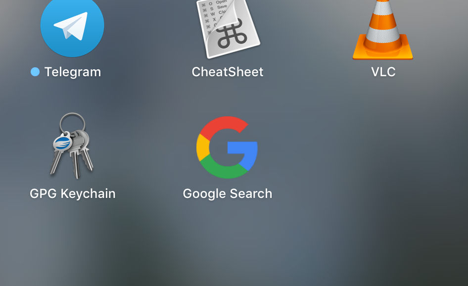 "Google Search"  Launchpad 삭제하기