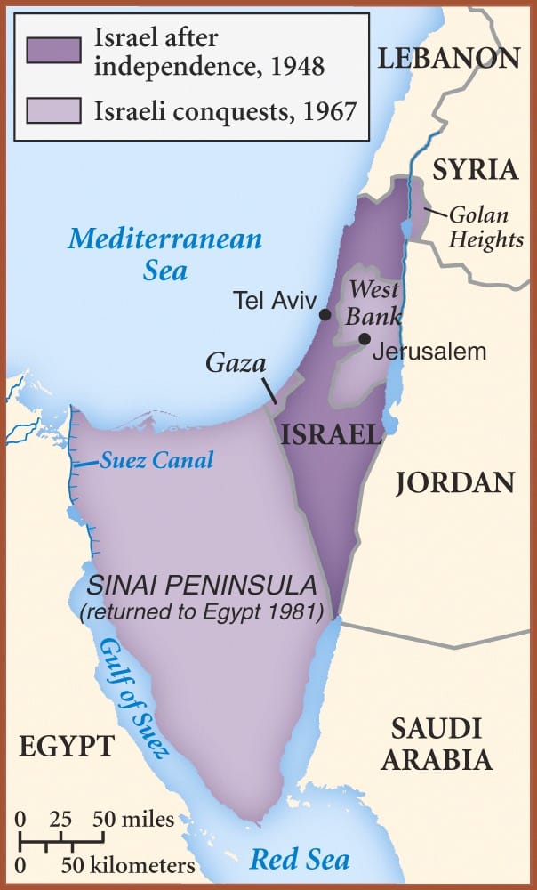 이스라엘 지도.