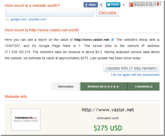 내 블로그의 가치는 얼마일까?